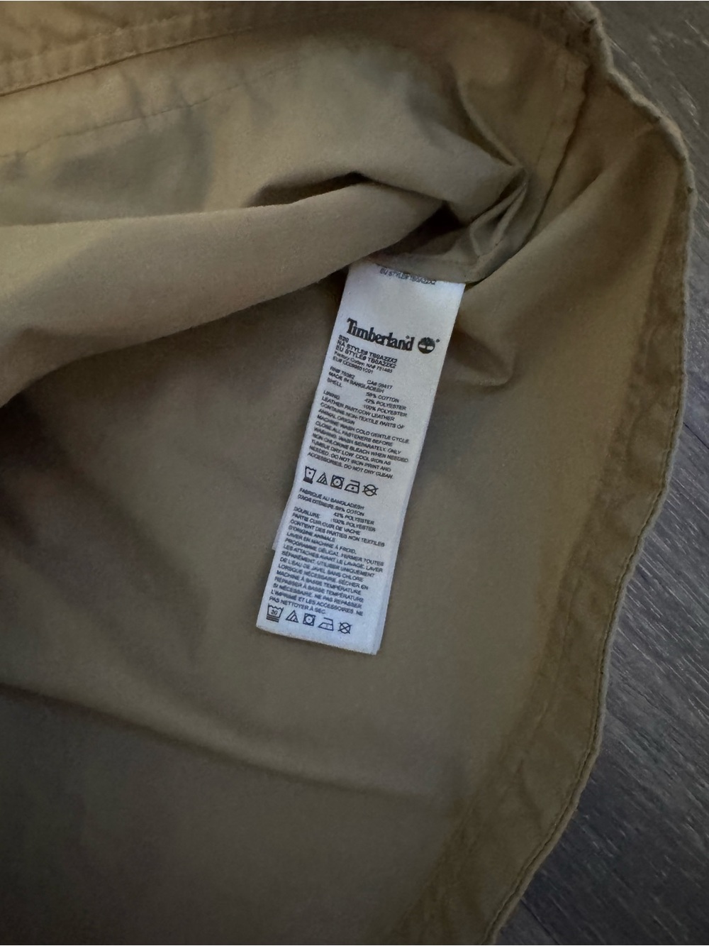 Timberland Women's Beige Utility Jacket with Multi-Pocket Front Size Large - Picture 10 of 11